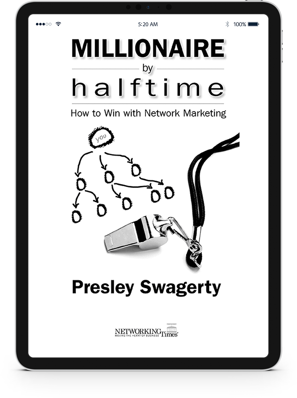 Photo of Apple iPad with Millionaire by Halftime by Presley Swagerty book cover
